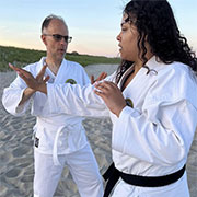 East Coast Black Belt Academy Beach Training