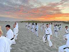 East Coast Black Belt Academy Beach Training