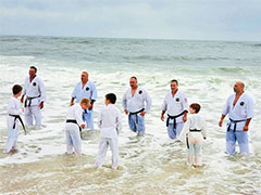 East Coast Black Belt Academy Beach Training
