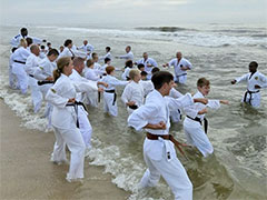 East Coast Black Belt Academy Beach Training