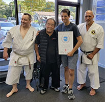 Ralph Macchio And Fumio Demura Visit East Coast Black Belt Academy