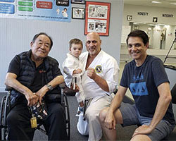 Ralph Macchio And Fumio Demura Visit East Coast Black Belt Academy